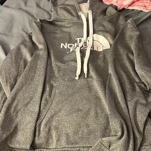 Gray North face hoodie